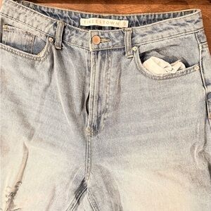 Tinseltown Denim Flare Jeans in Light Blue